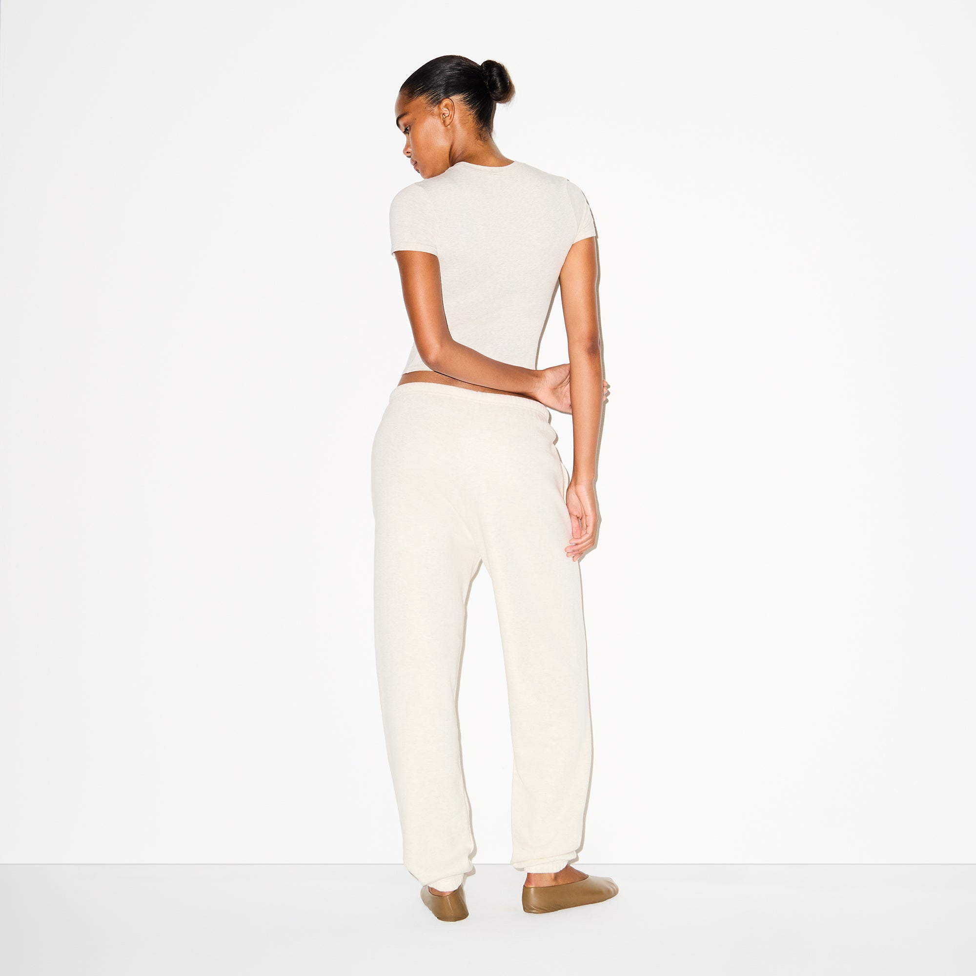 SKIMS COTTON FLEECE CLASSIC JOGGER | OATMEAL HEATHER - Sneaker Türkiye