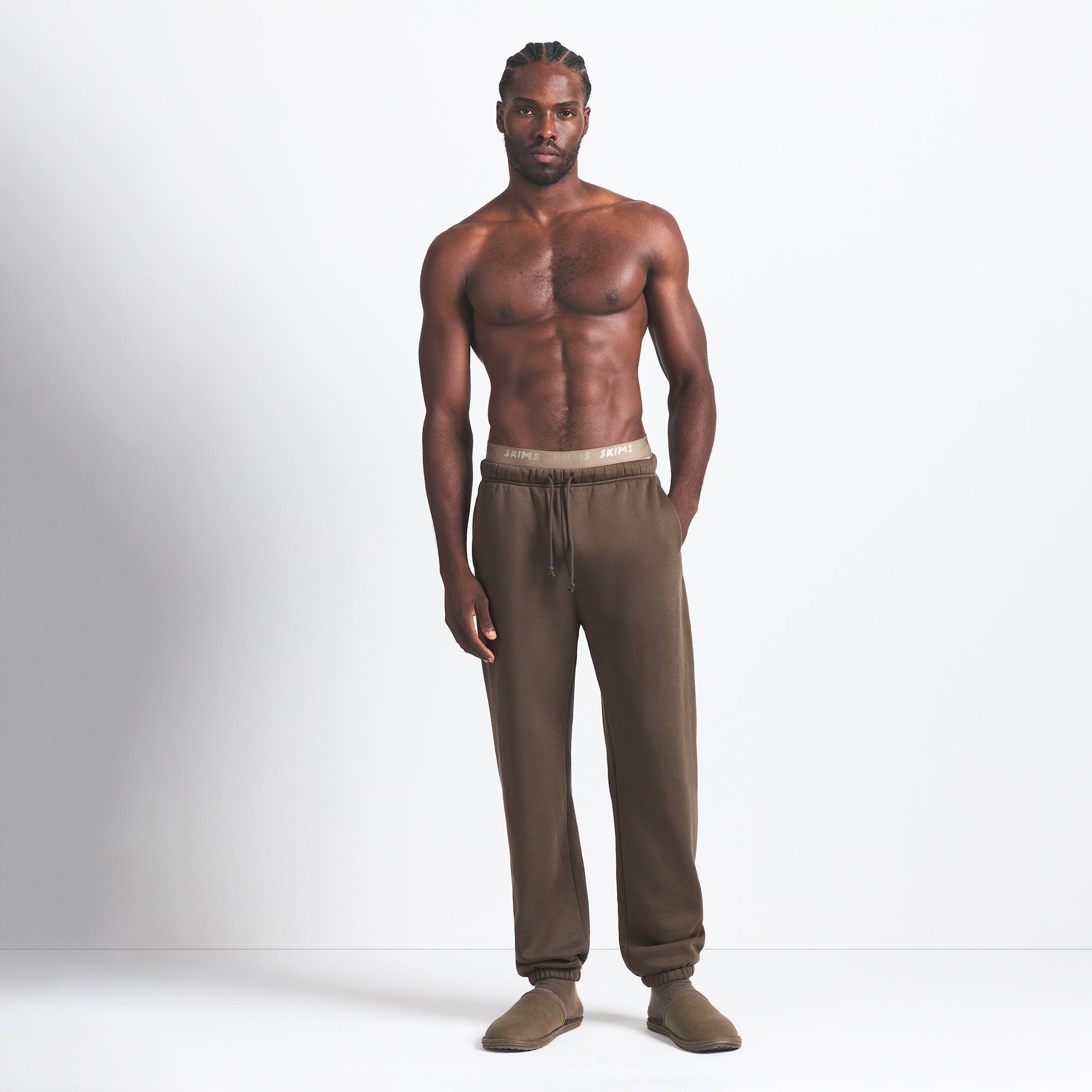 SKIMS FLEECE LOUNGE MENS RELAXED JOGGER | DRIFTWOOD - Sneaker Türkiye