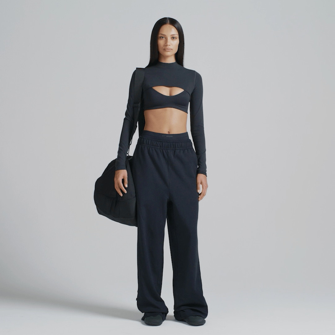 NikeSKIMS MATTE TRICOT SIDE SNAPS PANT | OBSIDIAN - Sneaker Türkiye
