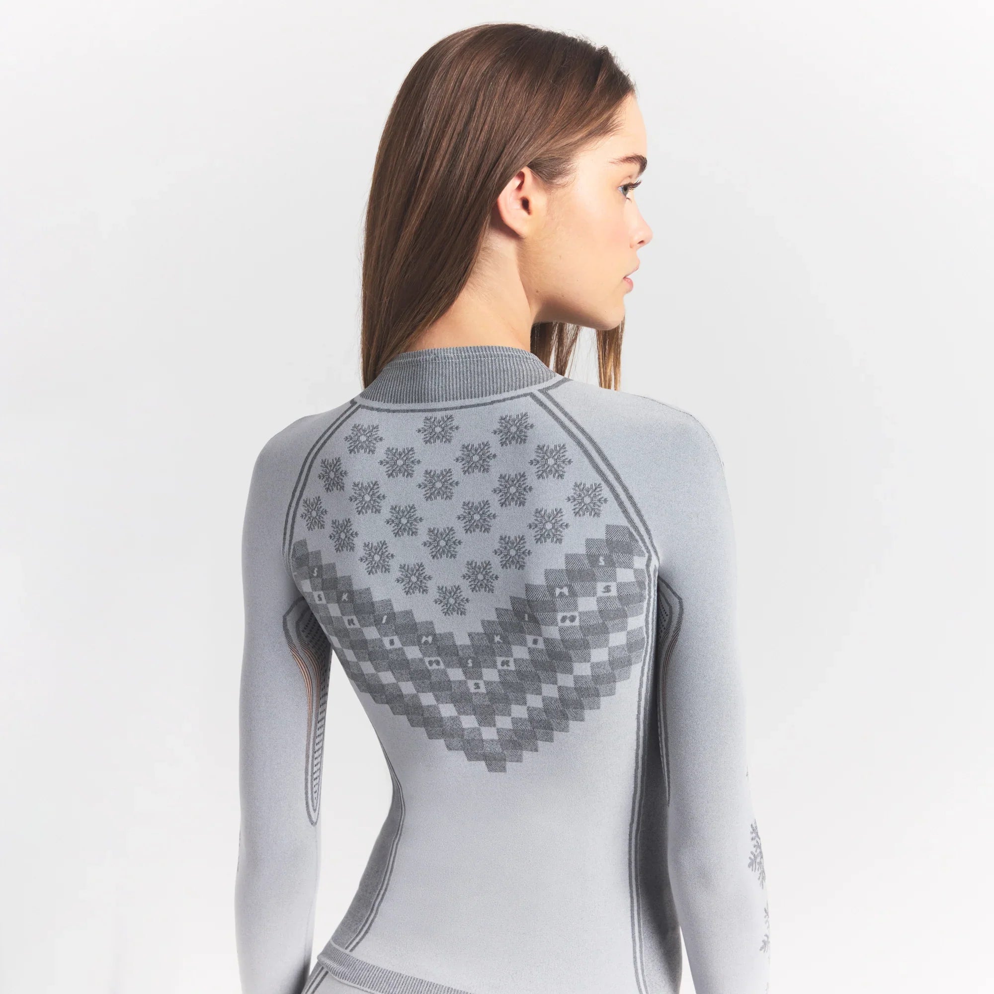 SKIMS FIRST LAYERS HALF ZIP LONG SLEEVE | MIRROR WINTER FAIR ISLE - Sneaker Türkiye