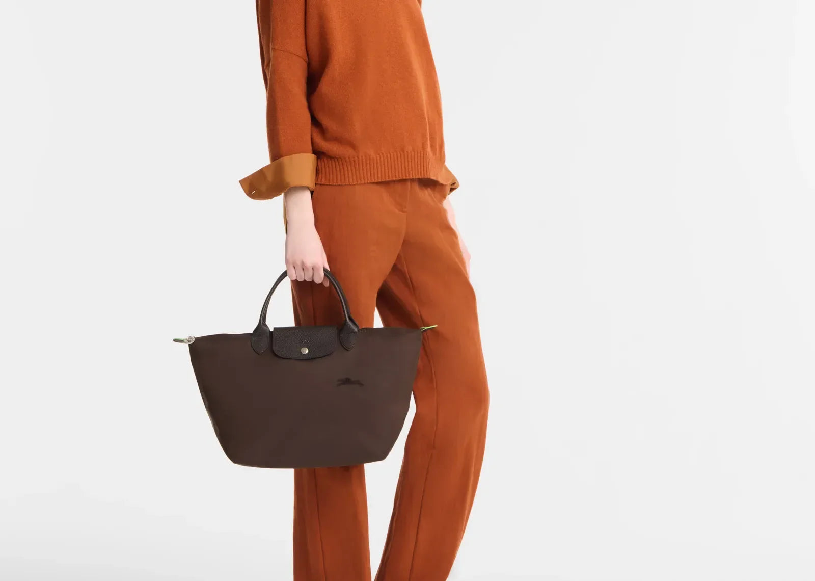 Longchamp Le Pliage Green Medium Handbag Mocha - Sneaker Türkiye