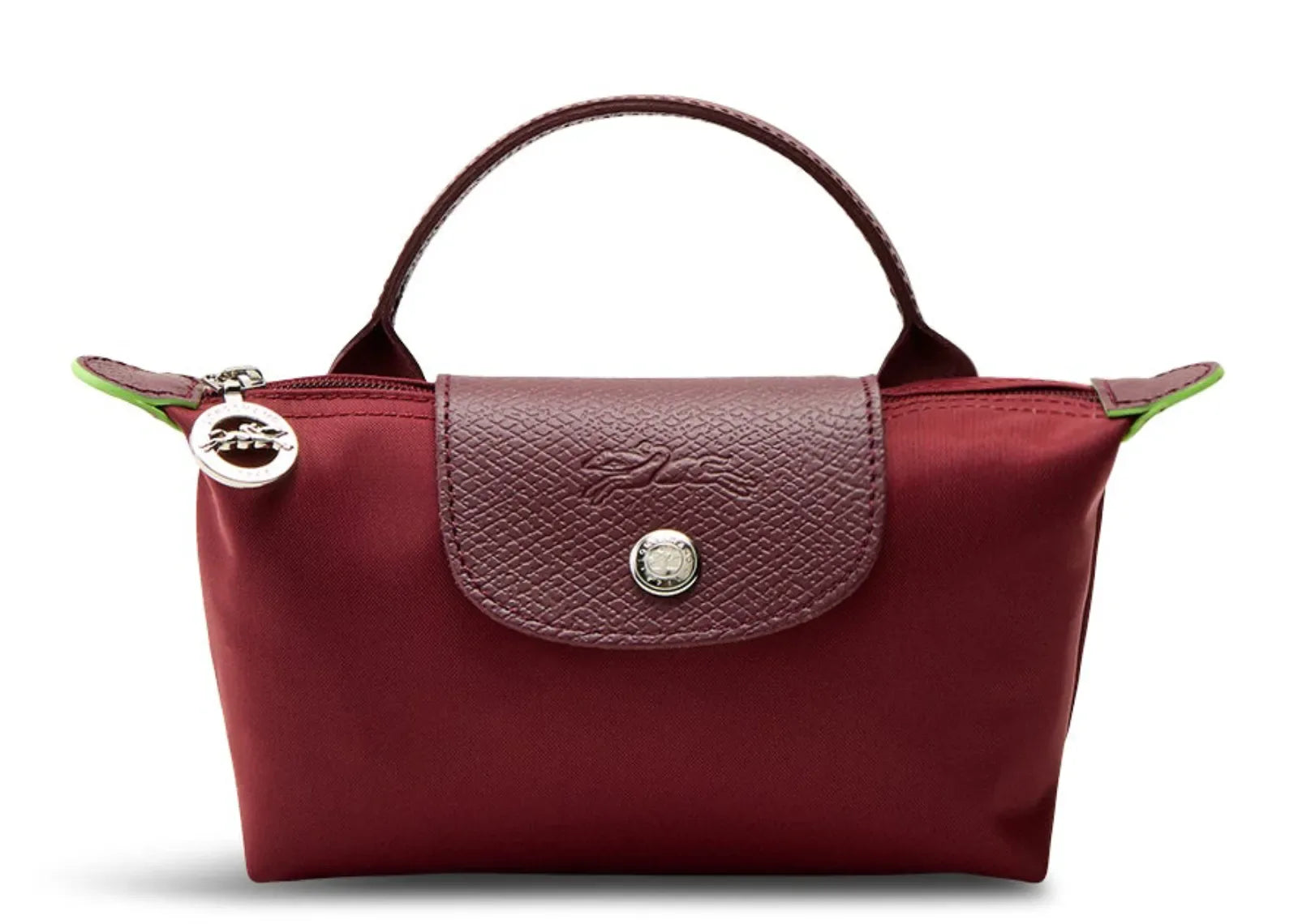 Longchamp Le Pliage Green Pouch With Handle Pomegranate - Sneaker Türkiye