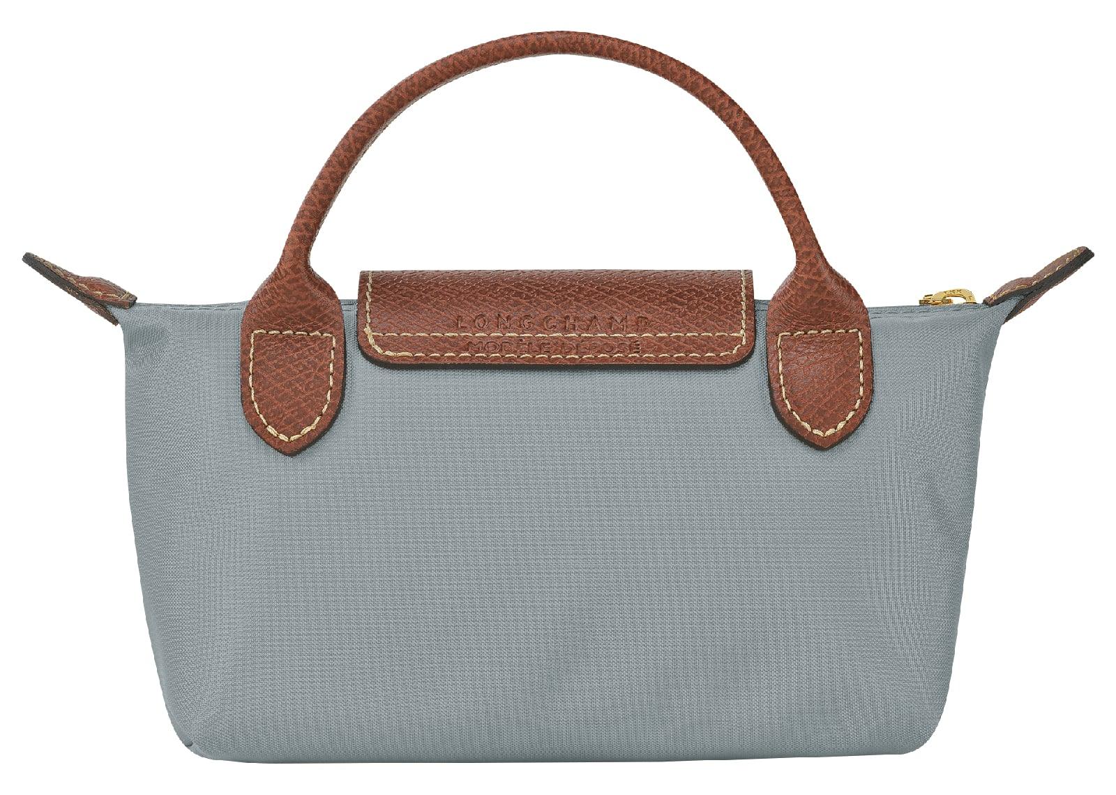 Longchamp Le Pliage Original Pouch With Handle Steel - Sneaker Türkiye