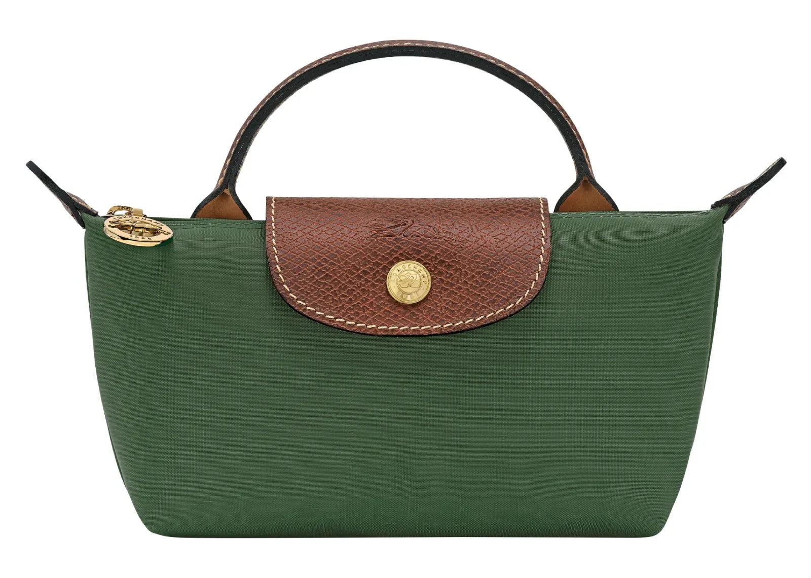 Longchamp Le Pliage Original Pouch With Handle British Green - Sneaker Türkiye