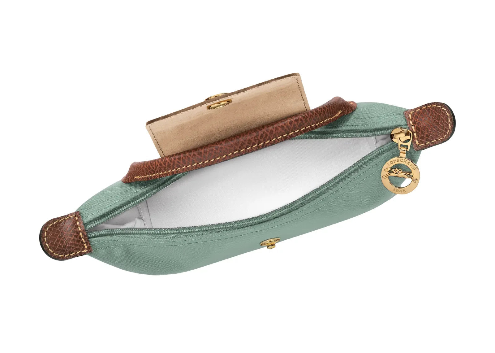 Longchamp Le Pliage Original Pouch With Handle Celadon - Sneaker Türkiye