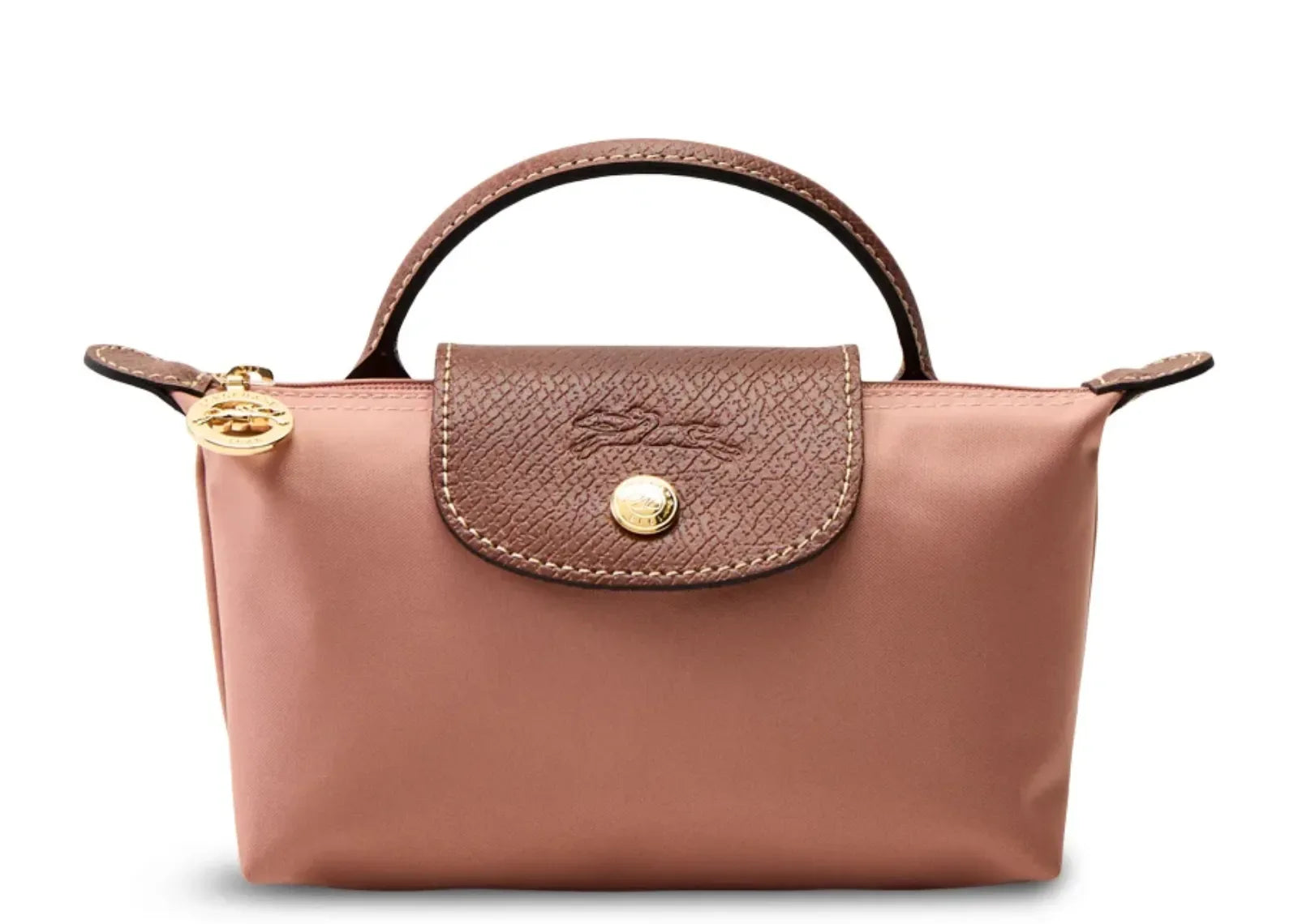 Longchamp Le Pliage Original Pouch With Handle Pink Tea - Sneaker Türkiye