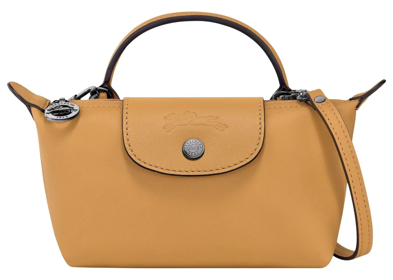 Longchamp Le Pliage Xtra XS Pouch Leather Honey - Sneaker Türkiye