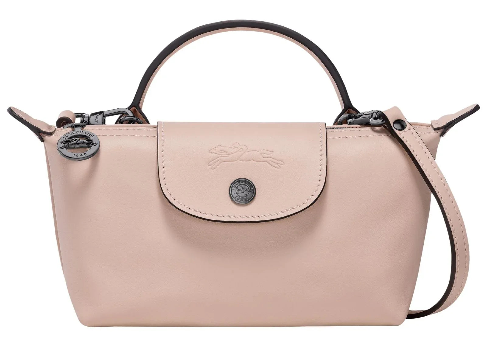 Longchamp Le Pliage Xtra XS Pouch Leather Nude - Sneaker Türkiye