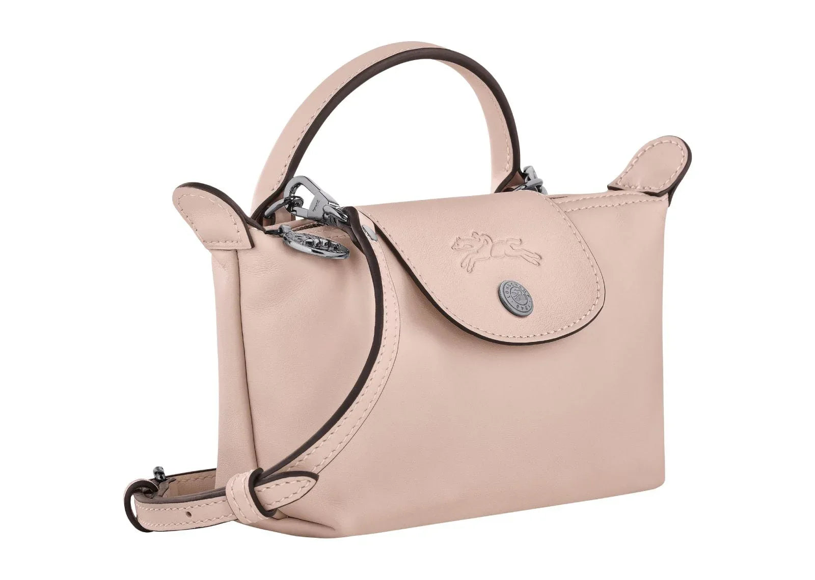 Longchamp Le Pliage Xtra XS Pouch Leather Nude - Sneaker Türkiye