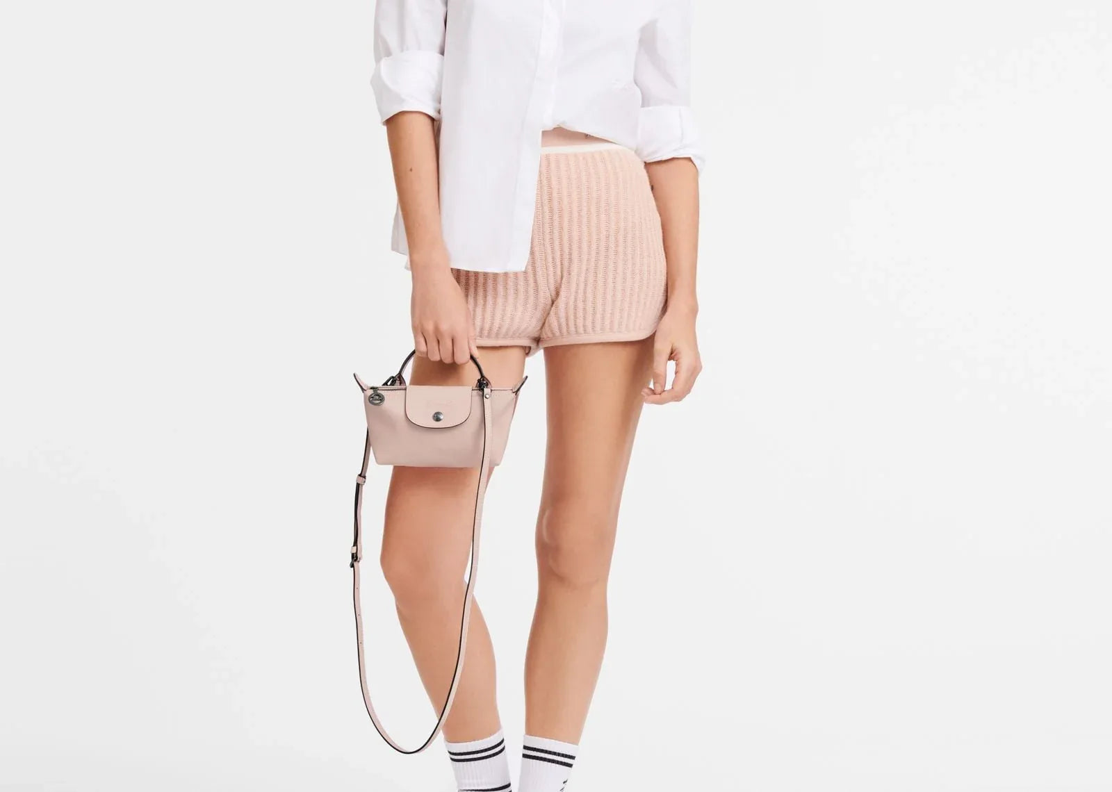 Longchamp Le Pliage Xtra XS Pouch Leather Nude - Sneaker Türkiye