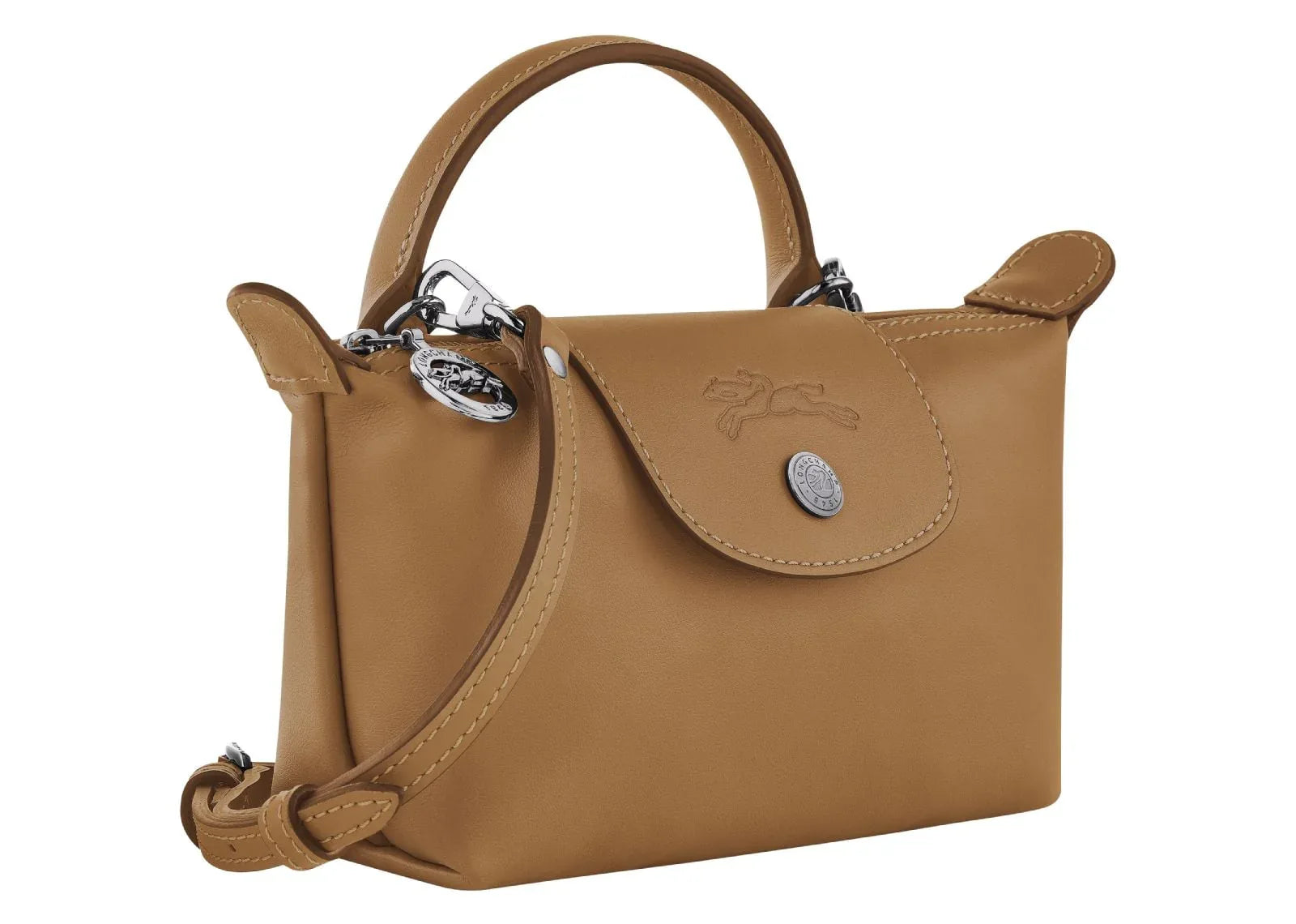 Longchamp Le Pliage Xtra XS Pouch Leather Tobacco - Sneaker Türkiye