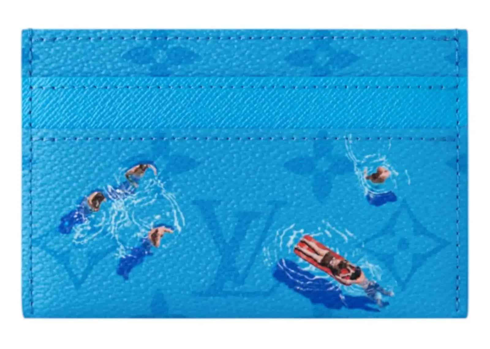 Louis Vuitton Pool Double Card Case Blue Lagoon - Sneaker Türkiye