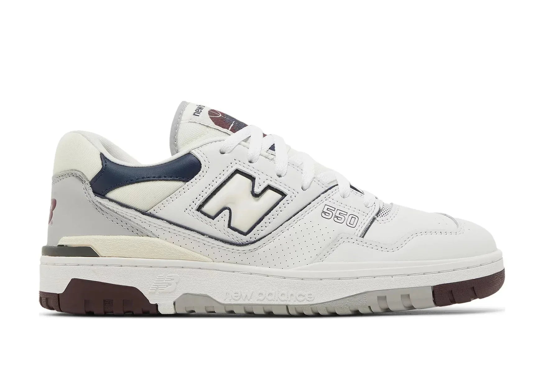 New Balance 550 White Natural Indigo Burgundy - Sneaker Türkiye