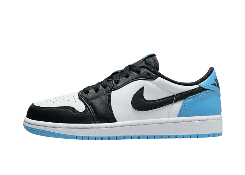 Nike Air Jordan 1 Low Black Dark Powder Blue (W) - Sneaker Türkiye