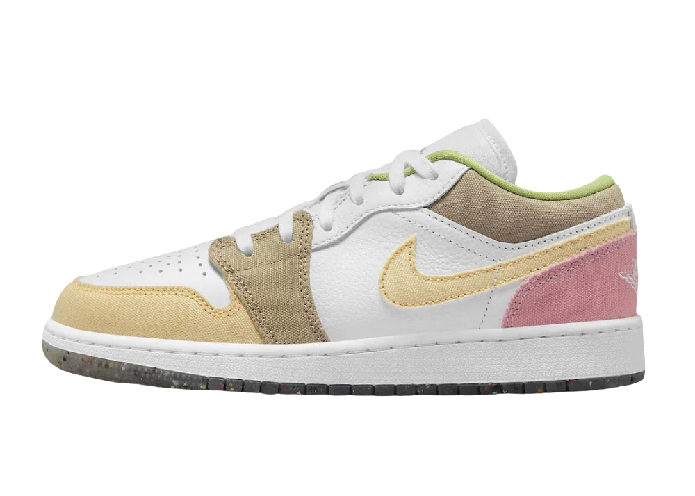 Nike Air Jordan 1 Low Pastel Grind Vivid Green (GS) - Sneaker Türkiye