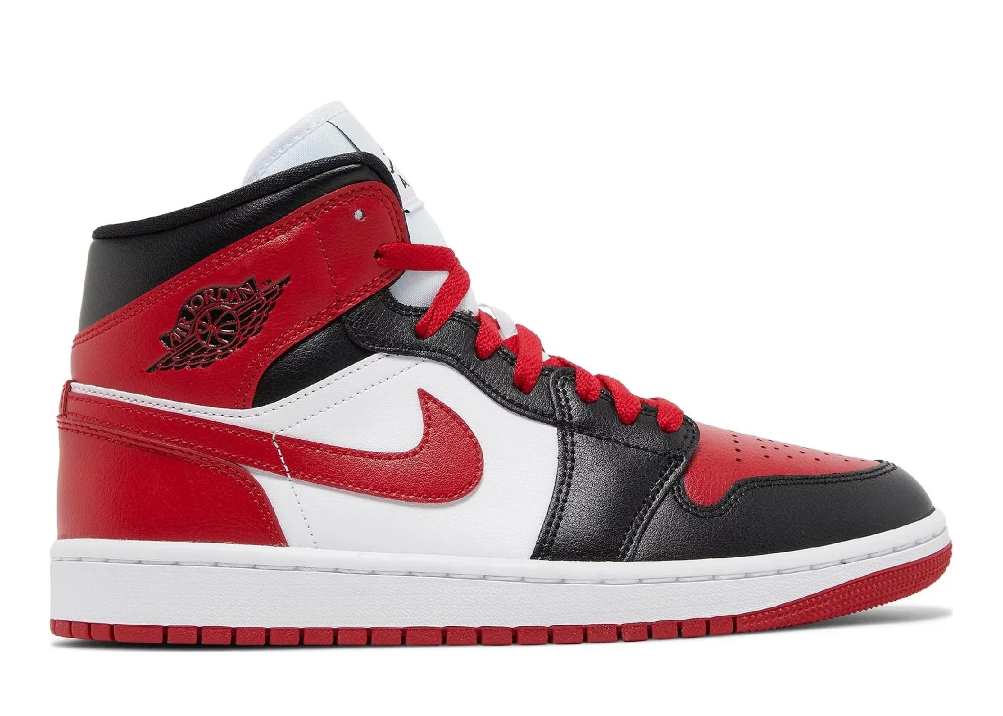 Nike Air Jordan 1 Mid Alternate Bred Toe (W) - Sneaker Türkiye