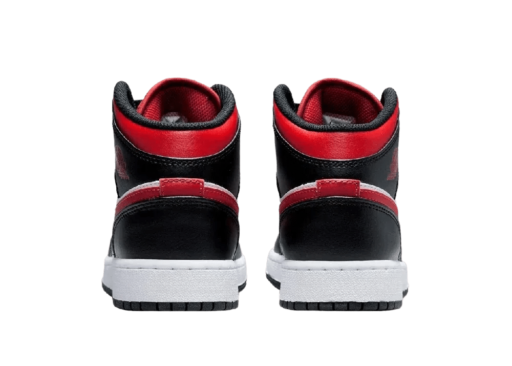 Nike Air Jordan 1 Mid Black Fire Red (GS) - Sneaker Türkiye