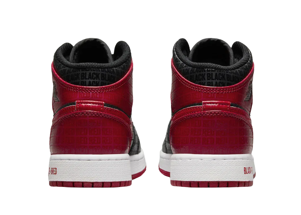 Nike Air Jordan 1 Mid Bred Text (GS) - Sneaker Türkiye