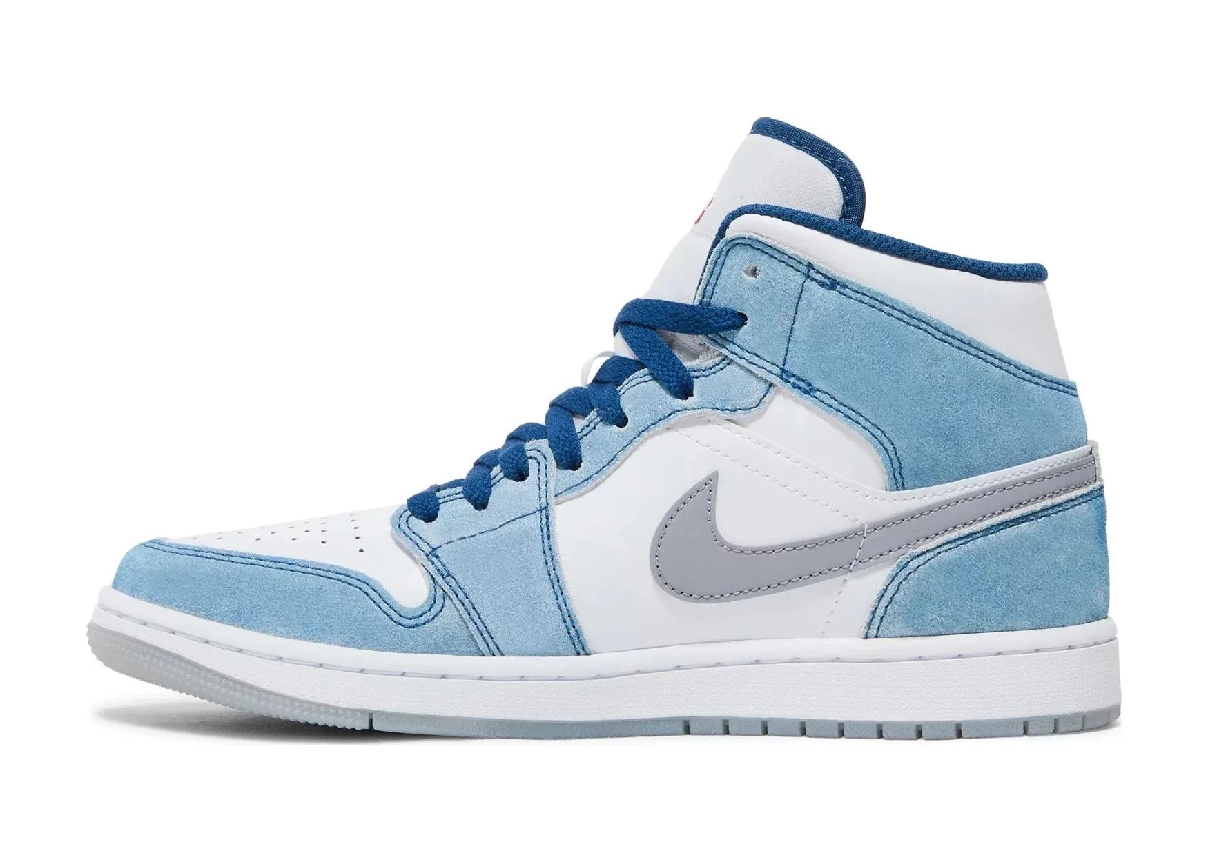 Nike Air Jordan 1 Mid French Blue Fire Red - Sneaker Türkiye