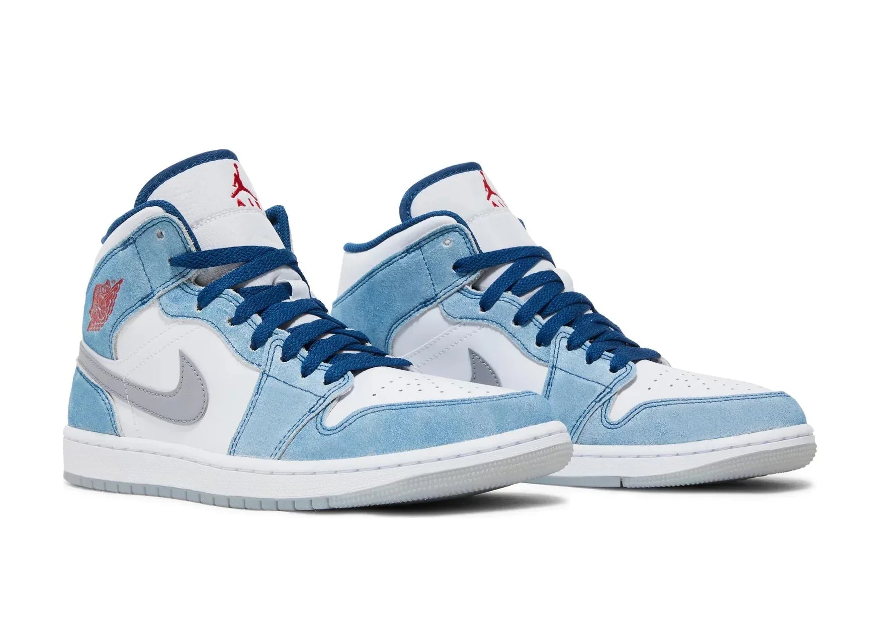 Nike Air Jordan 1 Mid French Blue Fire Red - Sneaker Türkiye