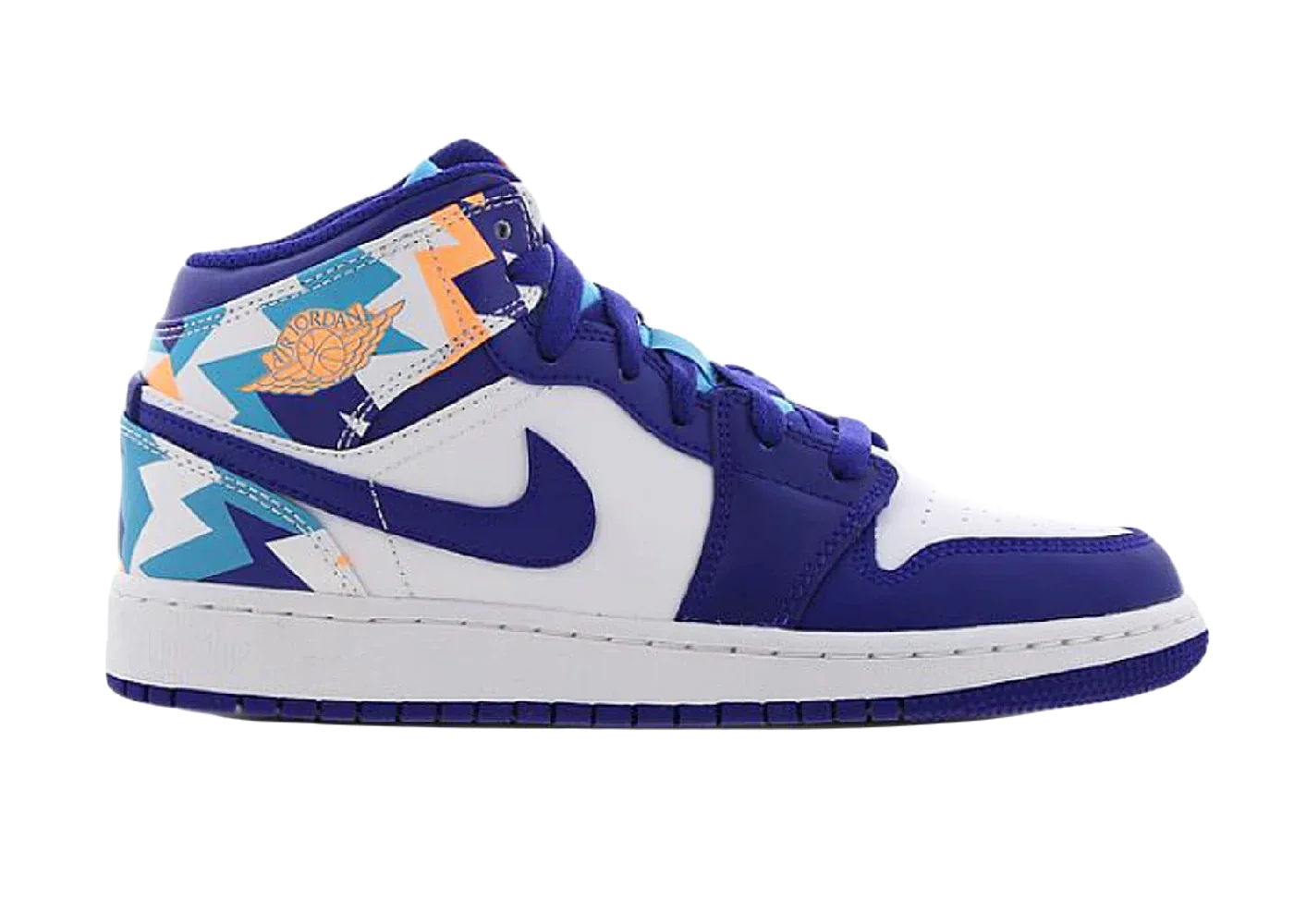 Nike Air Jordan 1 Mid Geometric Print (GS) - Sneaker Türkiye