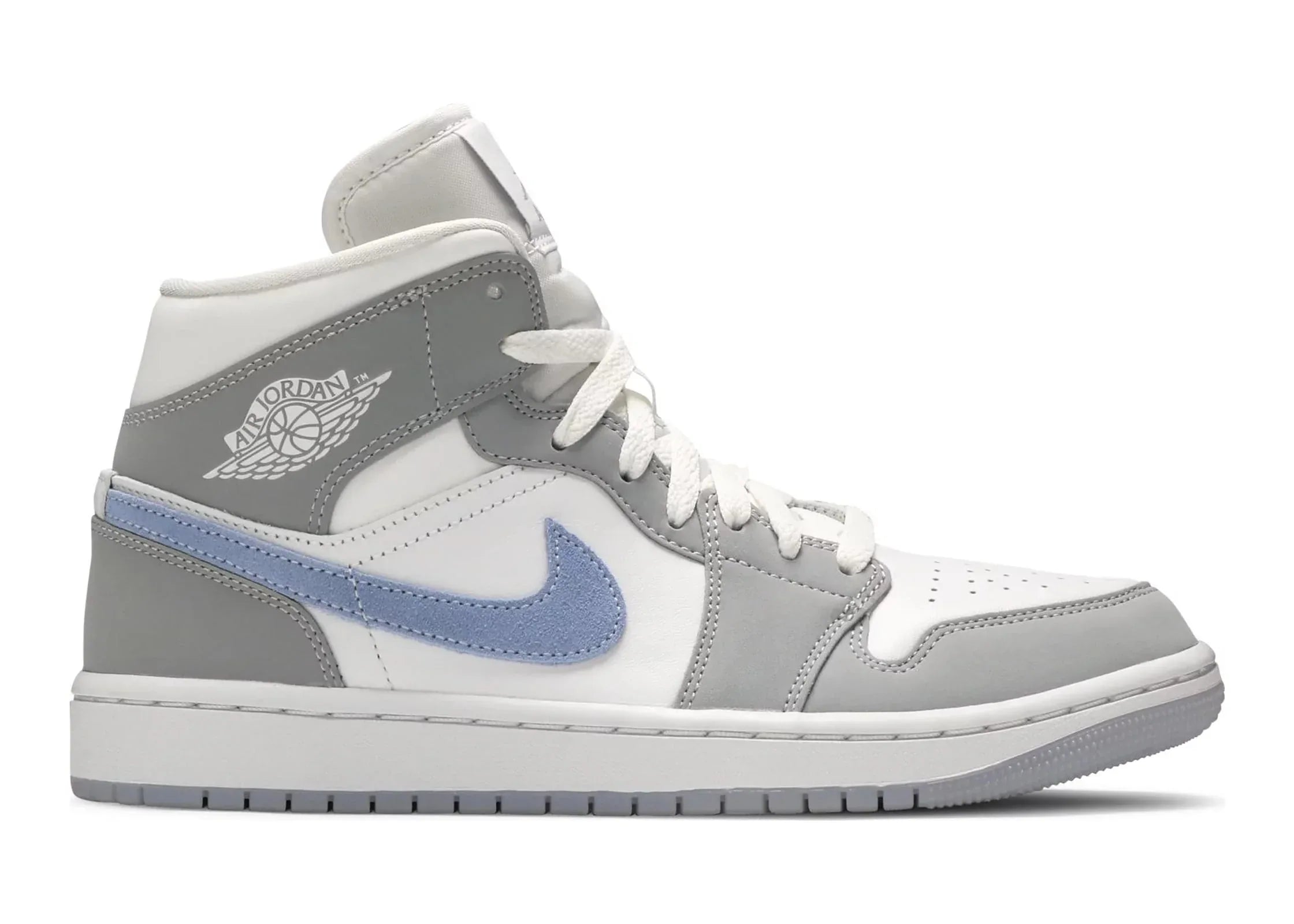 Nike Air Jordan 1 Mid Grey Blue (W) - Sneaker Türkiye