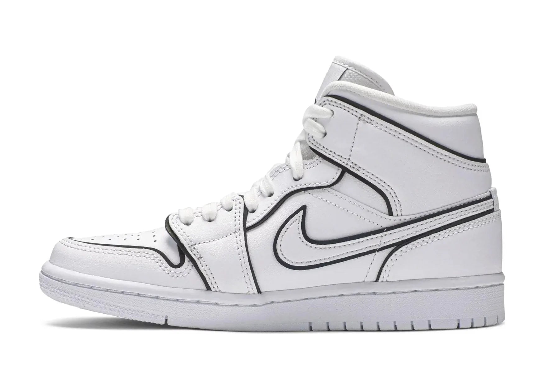 Nike Air Jordan 1 Mid Iridescent Reflective White (W) - Sneaker Türkiye