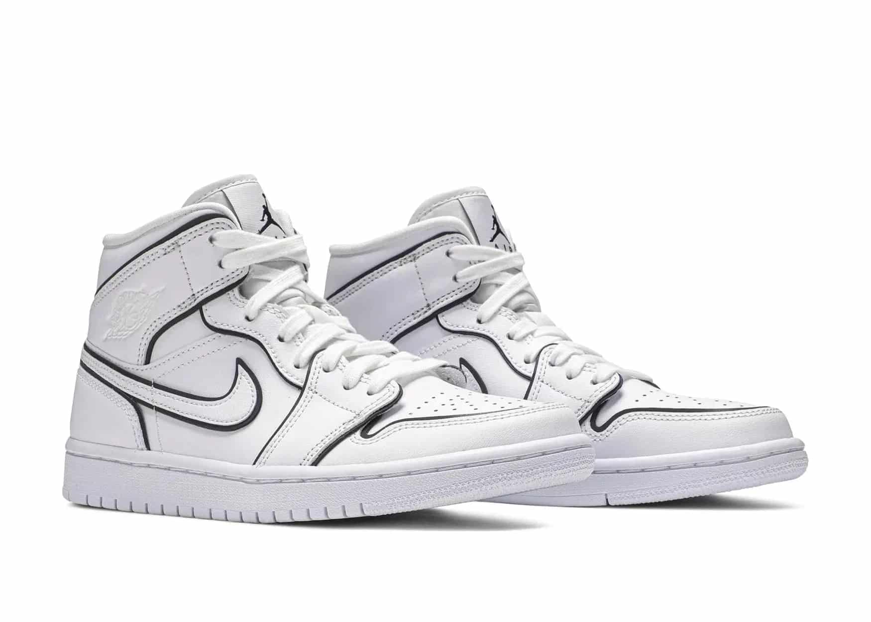Nike Air Jordan 1 Mid Iridescent Reflective White (W) - Sneaker Türkiye