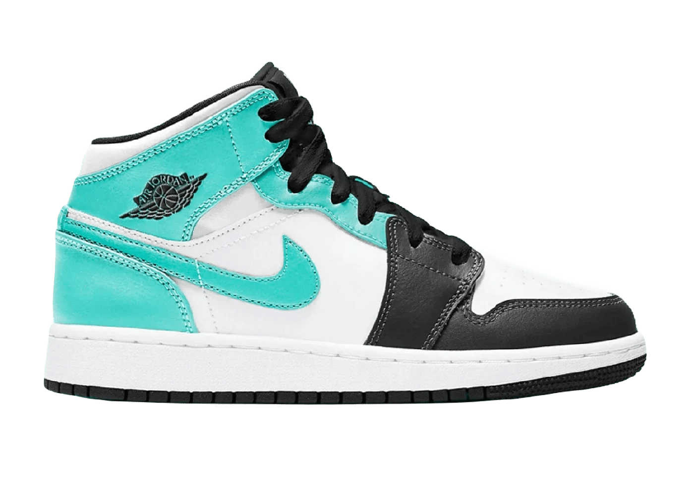 Nike Air Jordan 1 Mid Island Green (Igloo) (GS) - Sneaker Türkiye