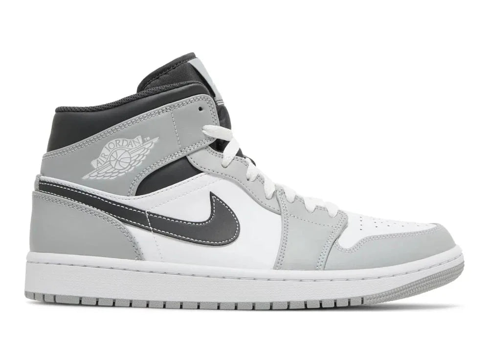 Nike Air Jordan 1 Mid Light Smoke Grey Anthracite - Sneaker Türkiye