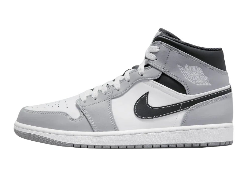 Nike Air Jordan 1 Mid Light Smoke Grey Anthracite - Sneaker Türkiye