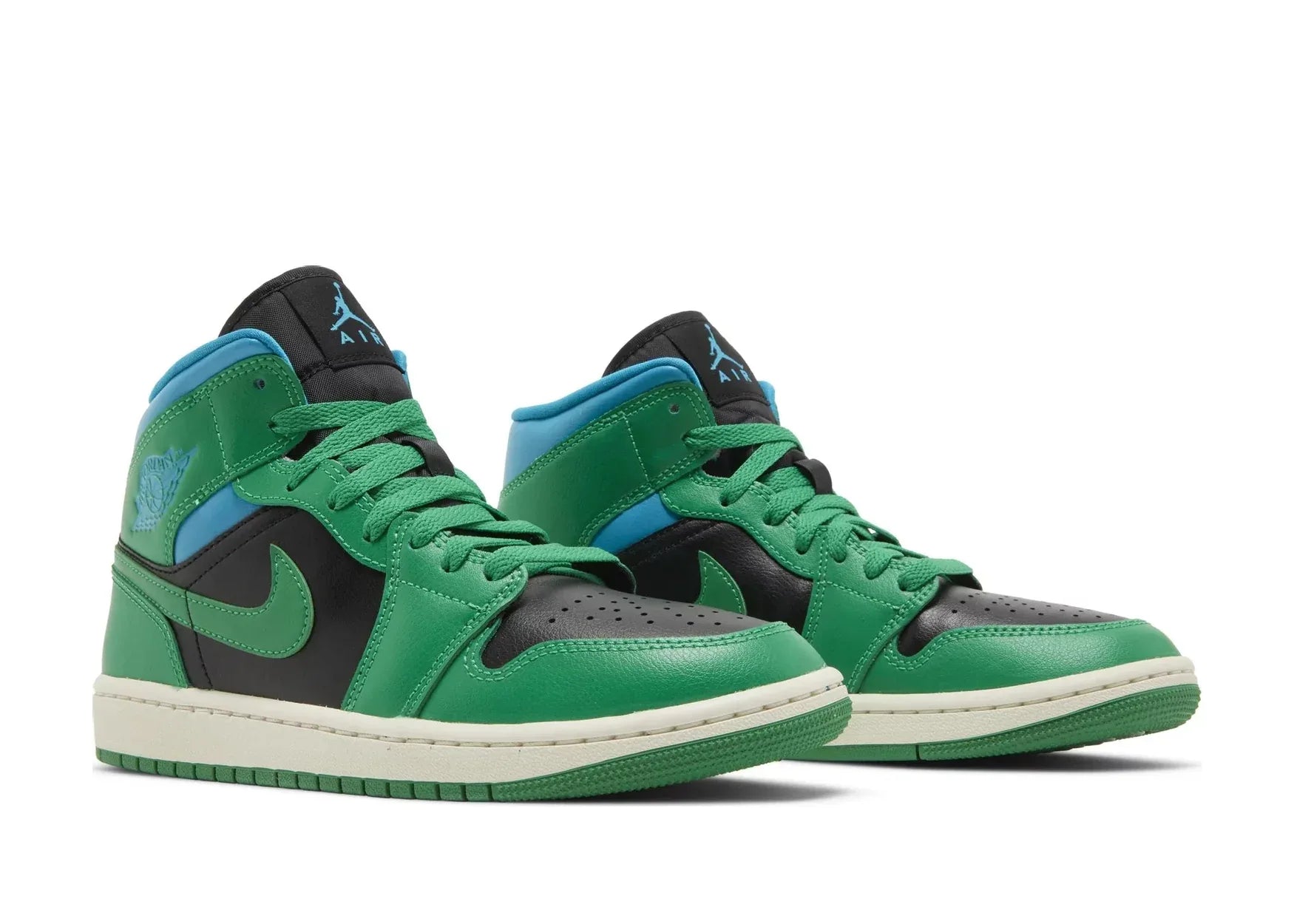 Nike Air Jordan 1 Mid Lucky Green Aquatone (W) - Sneaker Türkiye