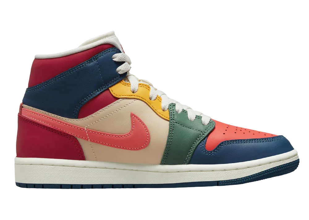 Nike Air Jordan 1 Mid Multi Color (2022) (W) - Sneaker Türkiye