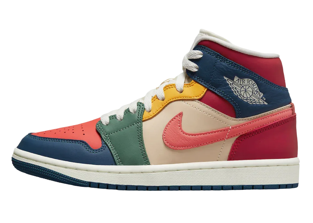 Nike Air Jordan 1 Mid Multi Color (2022) (W) - Sneaker Türkiye