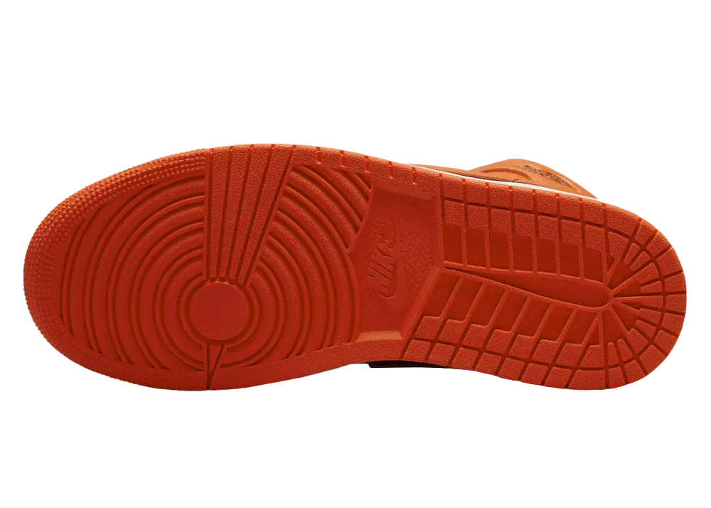 Nike Air Jordan 1 Mid Orange Black (W) - Sneaker Türkiye
