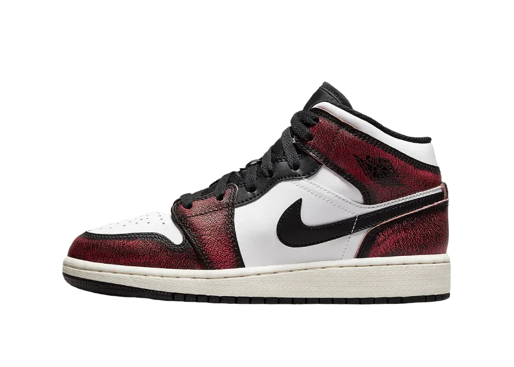 Nike Air Jordan 1 Mid SE Black Infrared 23 (GS) - Sneaker Türkiye