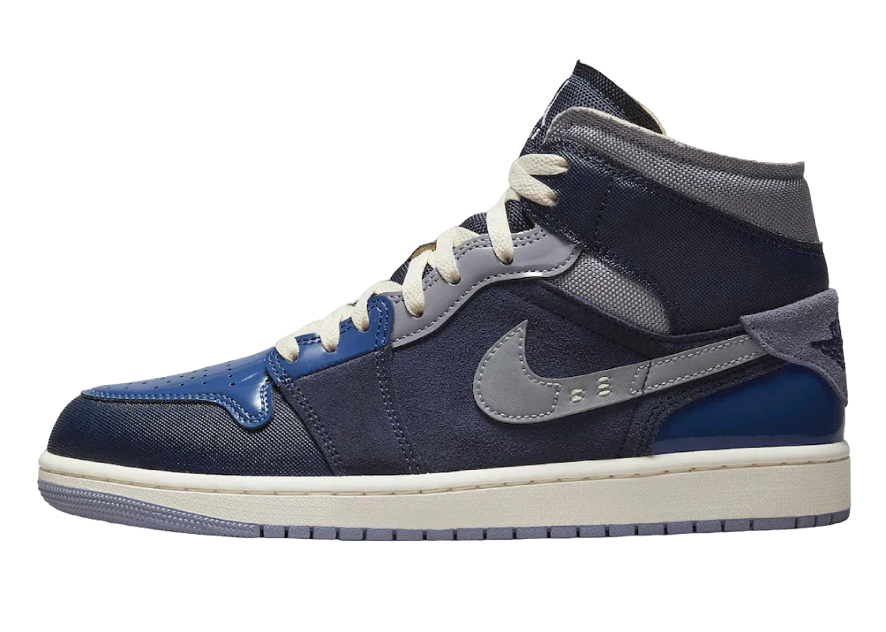 Nike Air Jordan 1 Mid SE Craft Obsidian French Blue - Sneaker Türkiye