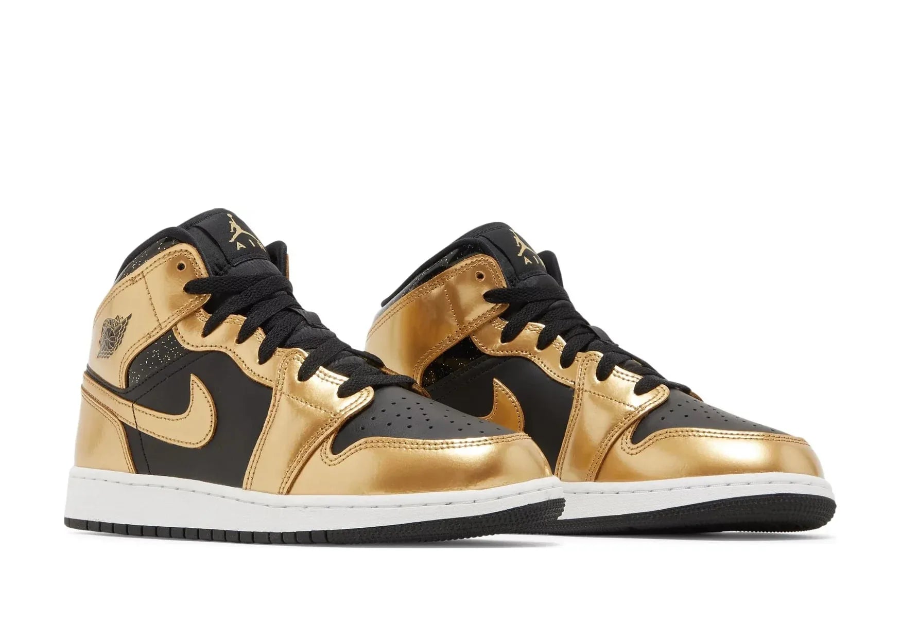 Nike Air Jordan 1 Mid SE Metallic Gold Black (GS) - Sneaker Türkiye