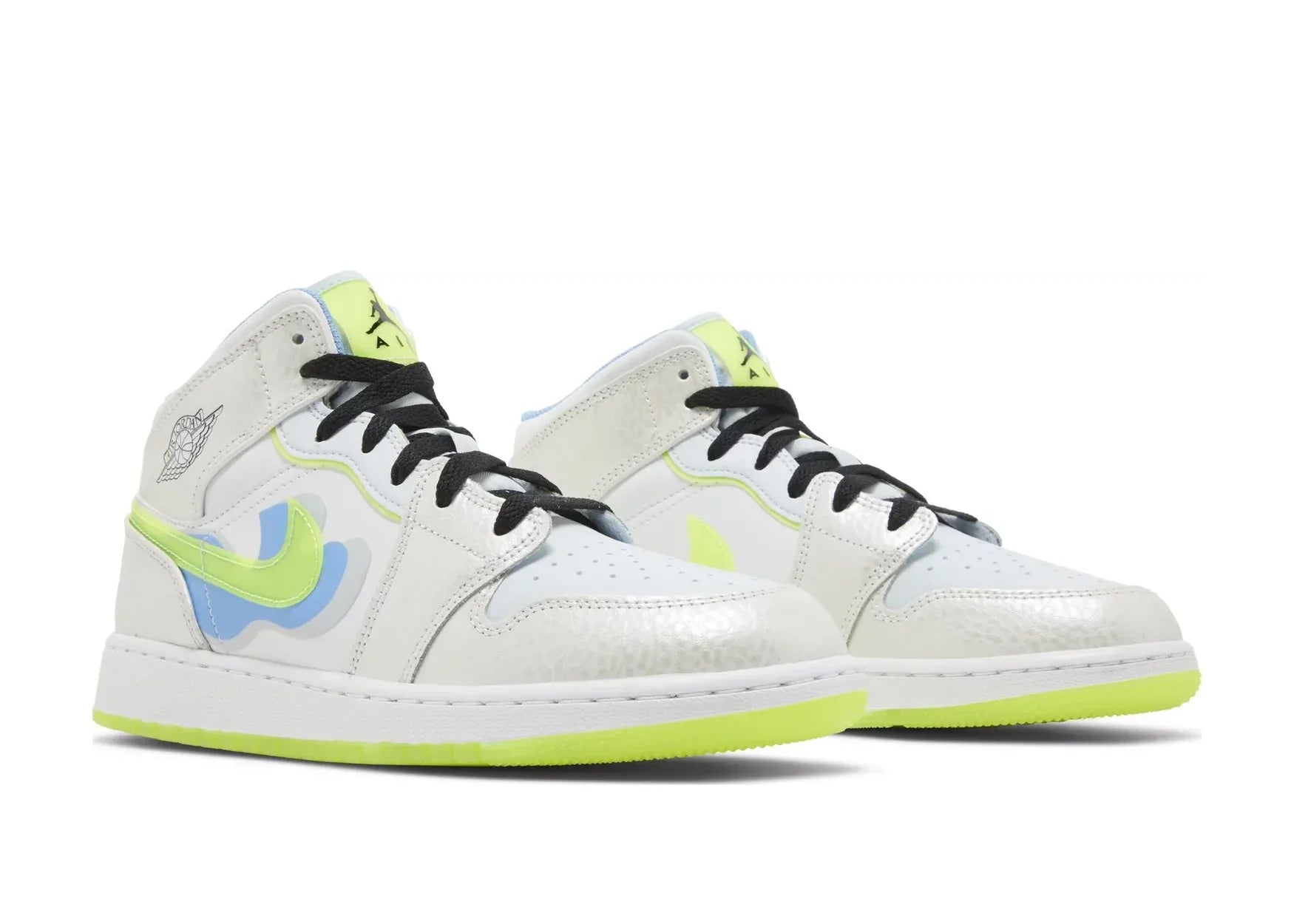 Nike Air Jordan 1 Mid SE Warped Swoosh (GS) - Sneaker Türkiye