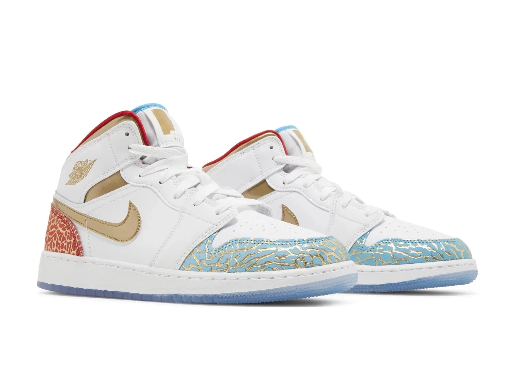 Nike Air Jordan 1 Mid Sneaker School NC To Chicago (GS) - Sneaker Türkiye