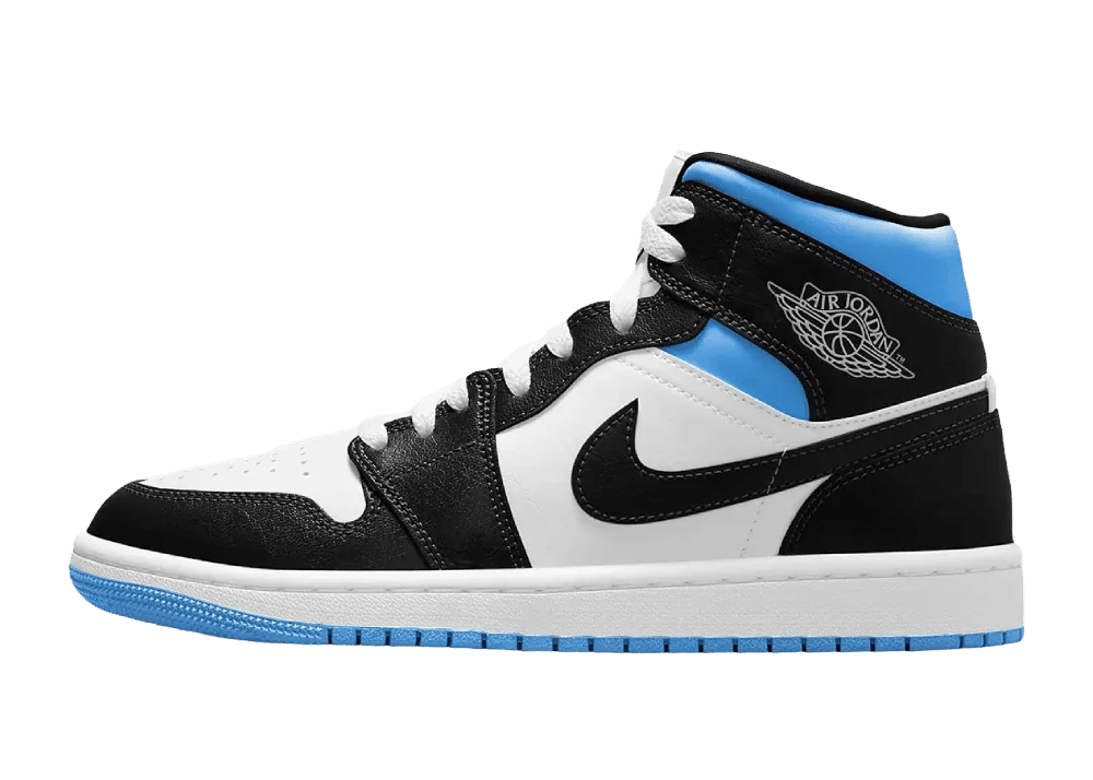 Nike Air Jordan 1 Mid University Black White (W) - Sneaker Türkiye