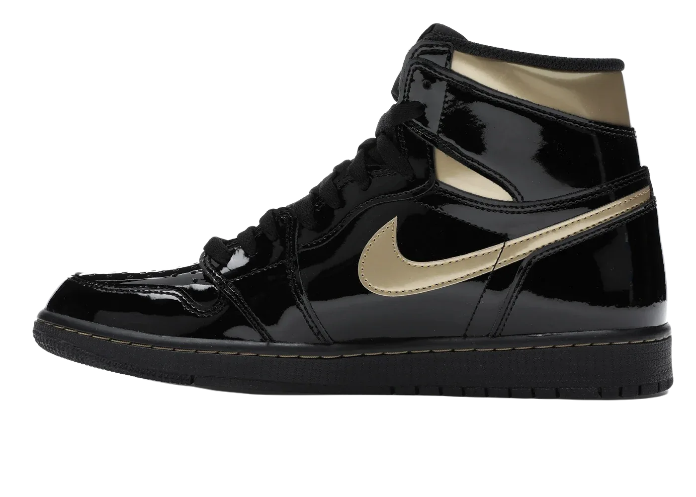 Nike Air Jordan 1 Retro High Black Metallic Gold (2020) - Sneaker Türkiye