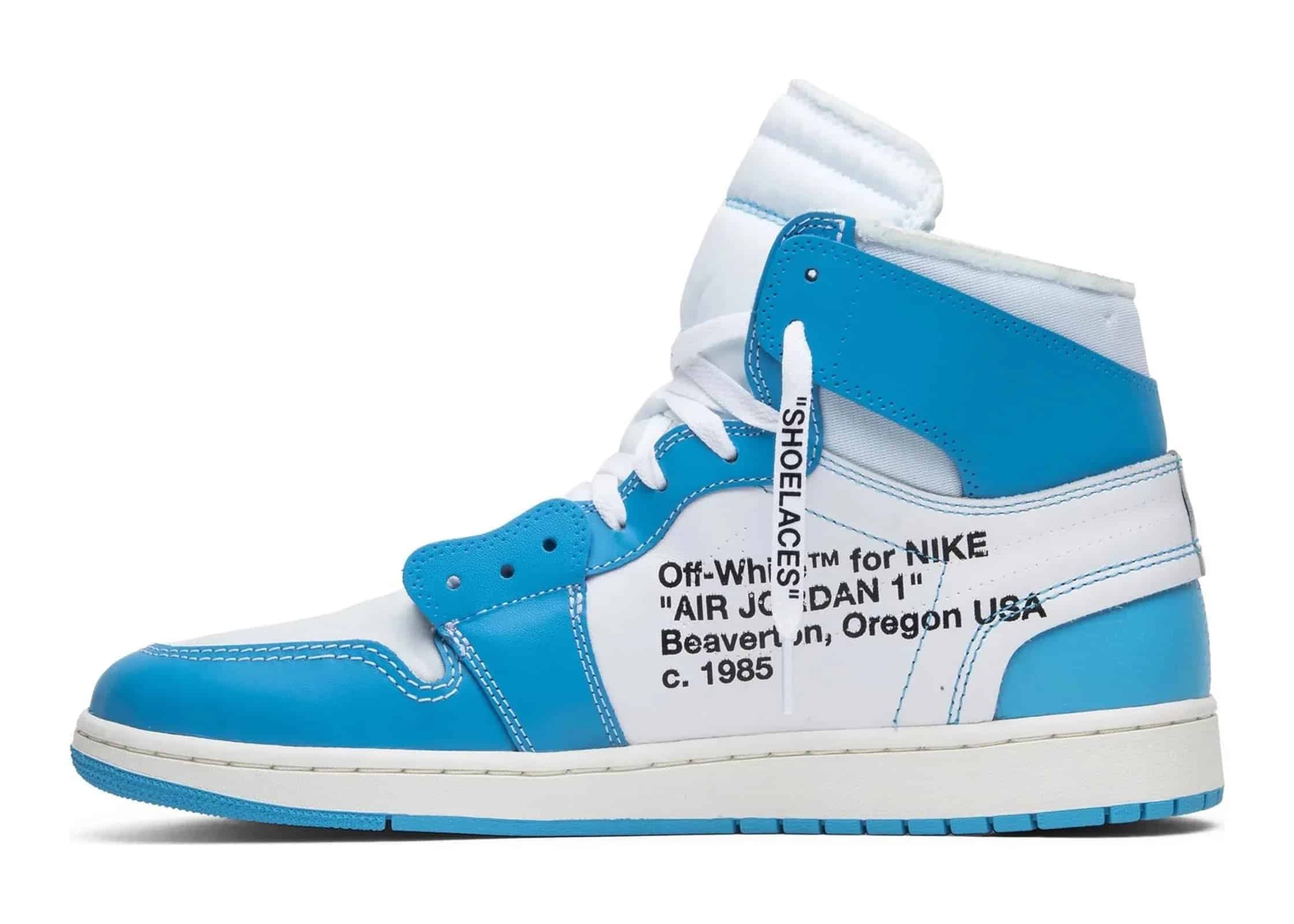 Nike Air Jordan 1 Retro High Off-White University Blue - Sneaker Türkiye