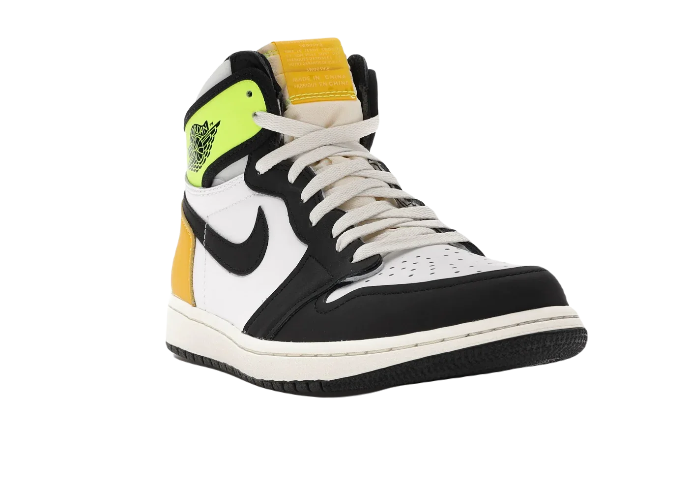 Nike Air Jordan 1 Retro High White Black Volt University Gold - Sneaker Türkiye