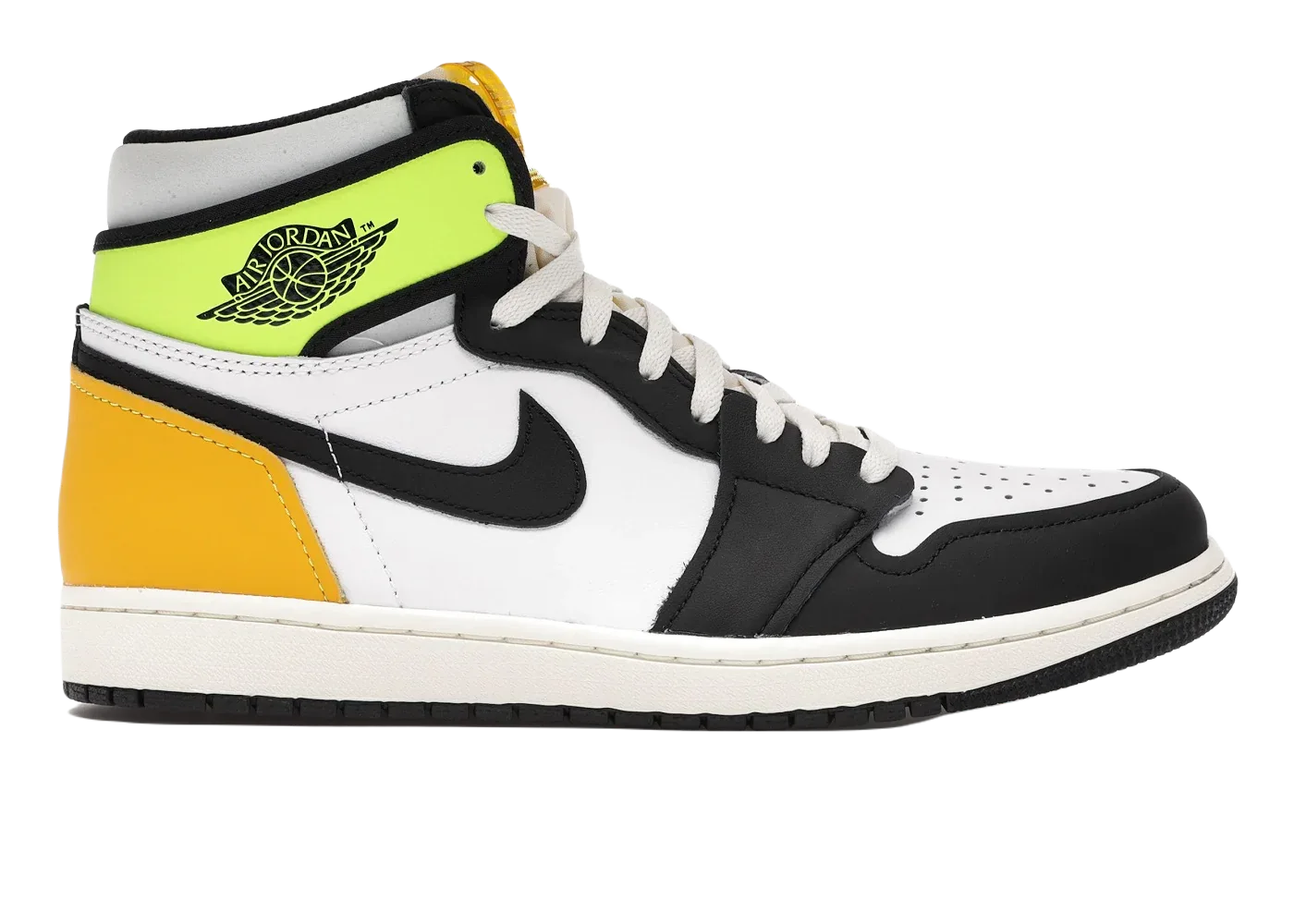 Nike Air Jordan 1 Retro High White Black Volt University Gold - Sneaker Türkiye