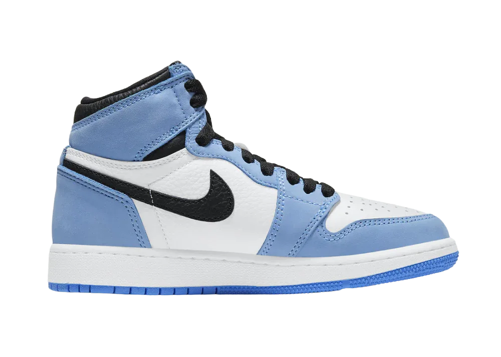 Nike Air Jordan 1 Retro High White University Blue Black (GS) - Sneaker Türkiye