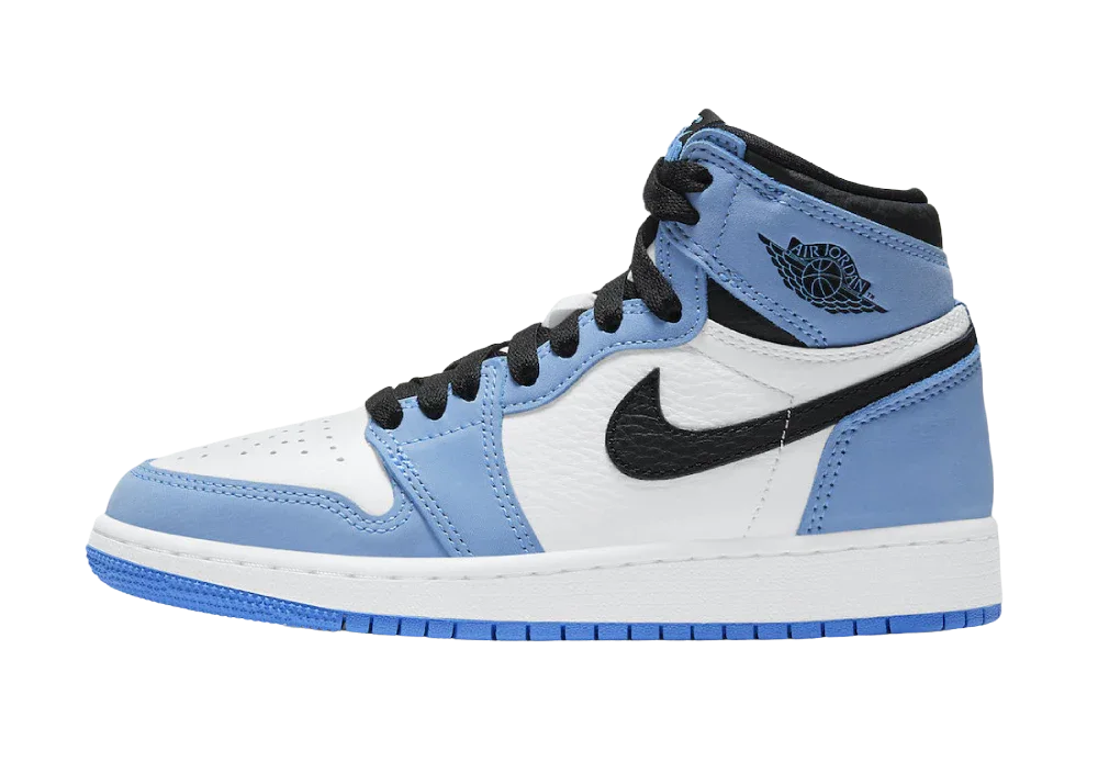 Nike Air Jordan 1 Retro High White University Blue Black (GS) - Sneaker Türkiye