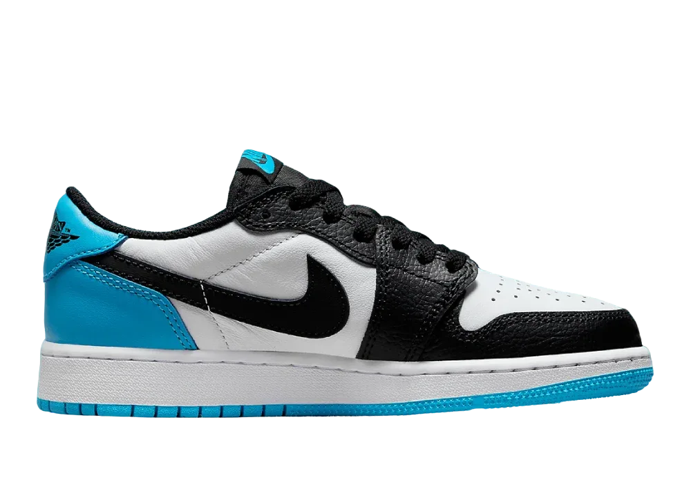 Nike Air Jordan 1 Retro Low OG Black Dark Powder Blue (GS) - Sneaker Türkiye