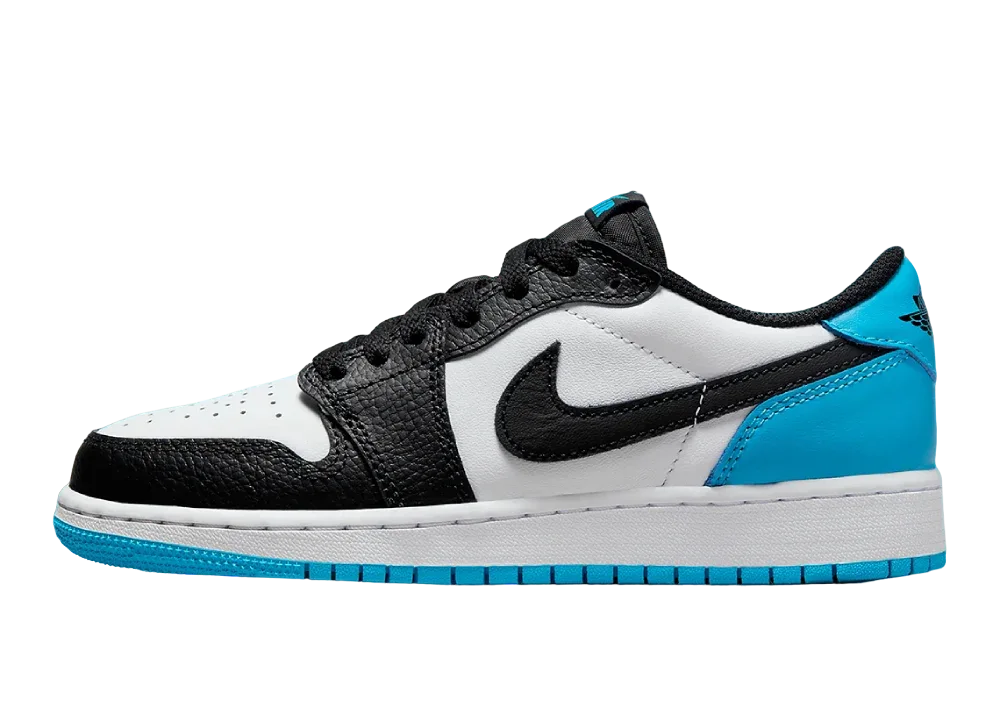 Nike Air Jordan 1 Retro Low OG Black Dark Powder Blue (GS) - Sneaker Türkiye