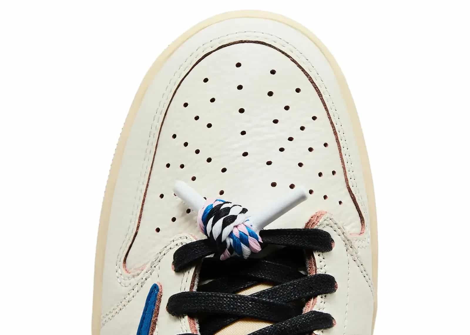 Nike Air Jordan 1 Retro Low OG SP Fragment x Travis Scott Sail Military Blue - Sneaker Türkiye